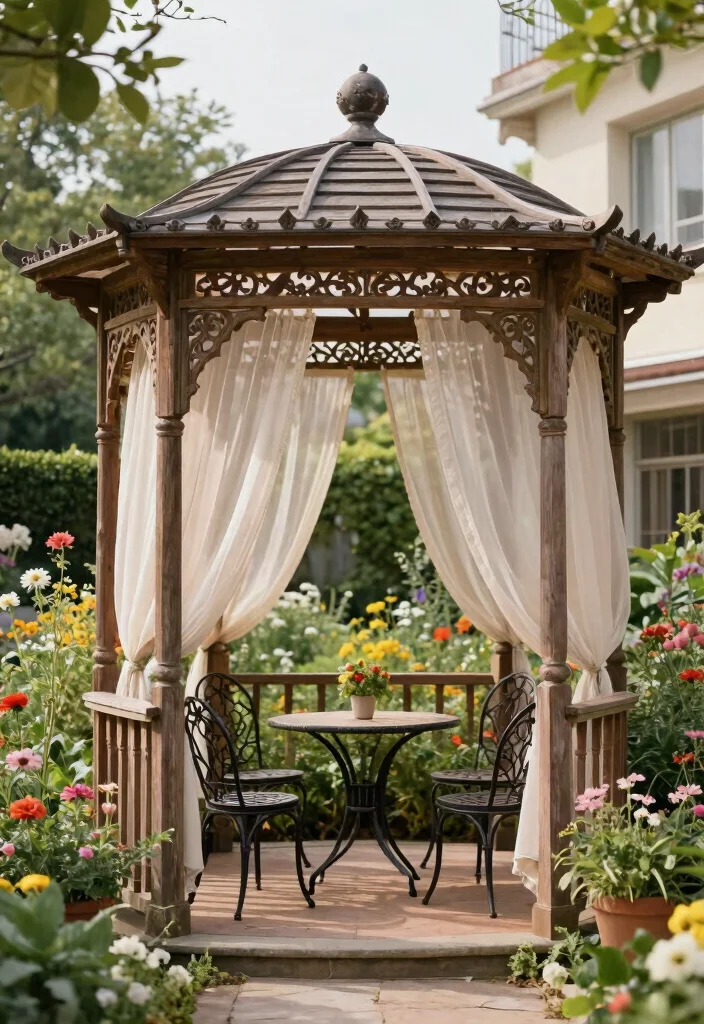 12 Pergola Ideas to Add Shade and Style to Your Yard - 3. Vintage-Inspired Pergola 1