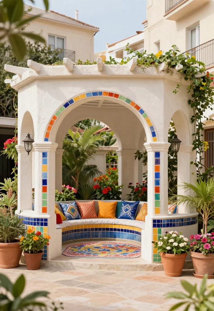 12 Pergola Ideas to Add Shade and Style to Your Yard - 8. Mediterranean-Style Pergola 1