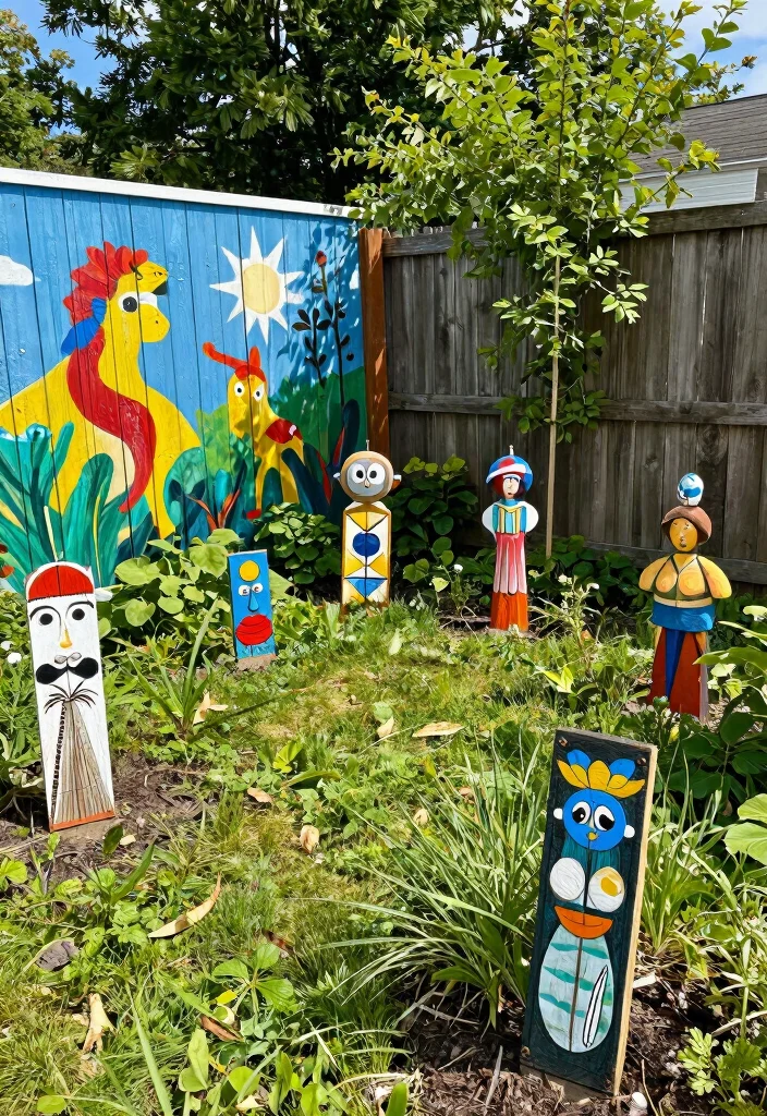 12 Private Backyard Ideas for Secluded and Peaceful Outdoor Living - 10. Outdoor Art Installations 1