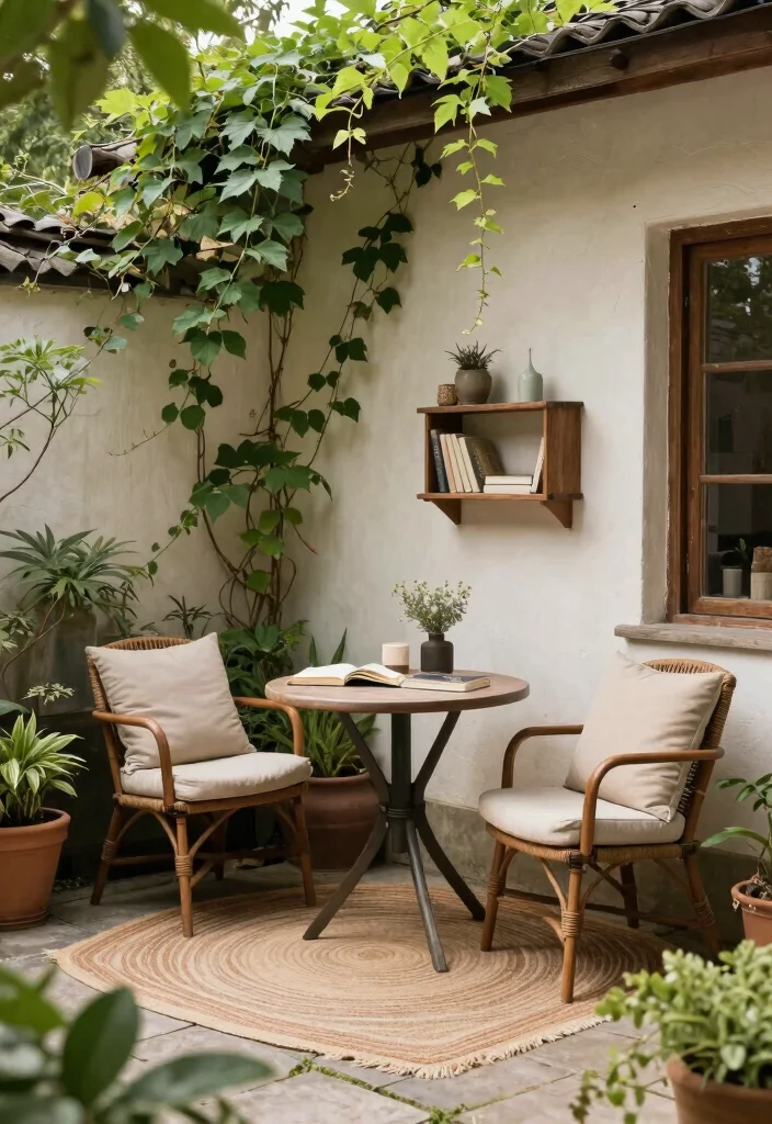 12 Rustic Outdoor Patio Ideas for Warm and Natural Style - 10. Cozy Nooks 1