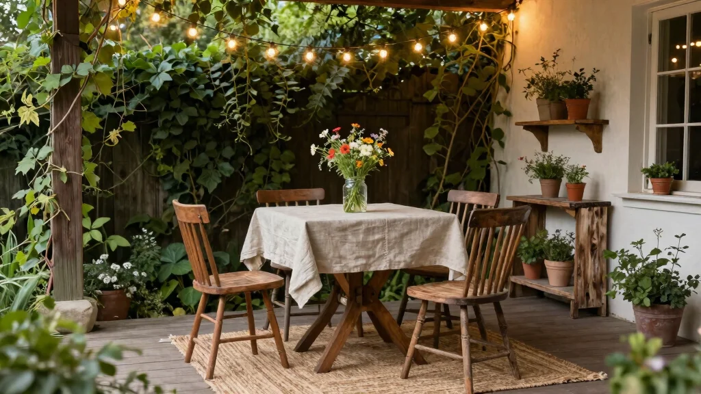12 Rustic Outdoor Patio Ideas for Warm and Natural Style