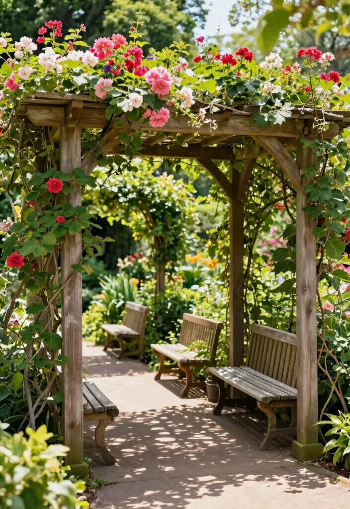 12 Shady Backyard Ideas to Stay Cool and Comfortable Outdoors - 11. Utilize Garden Structures for More Shade 1