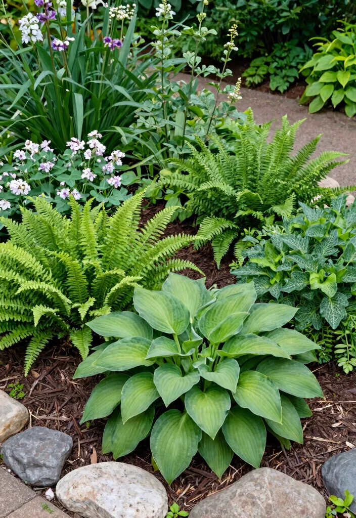 12 Shady Backyard Ideas to Stay Cool and Comfortable Outdoors - 6. Plant Shade-Loving Perennials 1