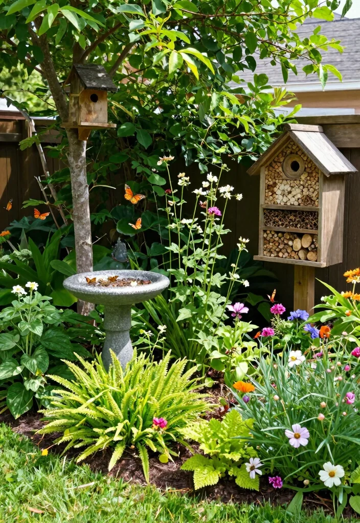 14 Cheap Backyard Ideas That Look Great Without a Big Budget - 11. Create a Wildlife Habitat 1
