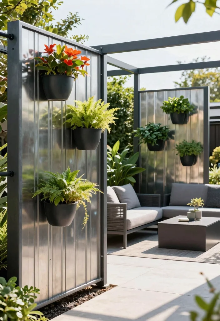 14 Garden Fence Ideas for Style, Security, and Plant Support - 3. Metal Garden Fences for Industrial Chic 1