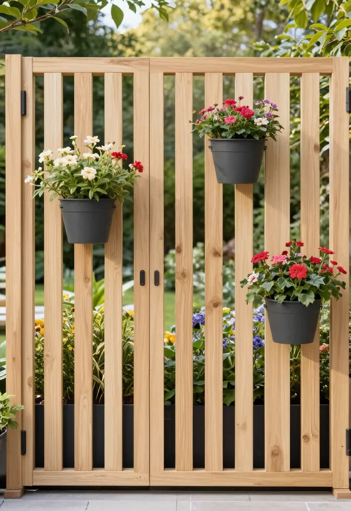 14 Garden Fence Ideas for Style, Security, and Plant Support - 9. Vertical Slat Fences for Modern Appeal 1