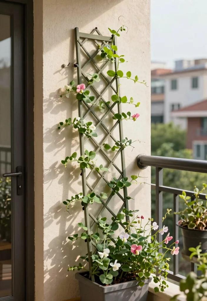 Unlock Your Garden's Potential: 10 Pot Trellis Ideas for Small Space Vertical Gardening - 10. Folding Trellis for Flexibility 1