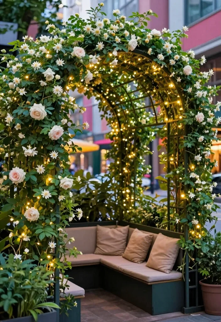 Unlock Your Garden's Potential: 10 Pot Trellis Ideas for Small Space Vertical Gardening - 6. Arched Trellis for a Romantic Touch 1