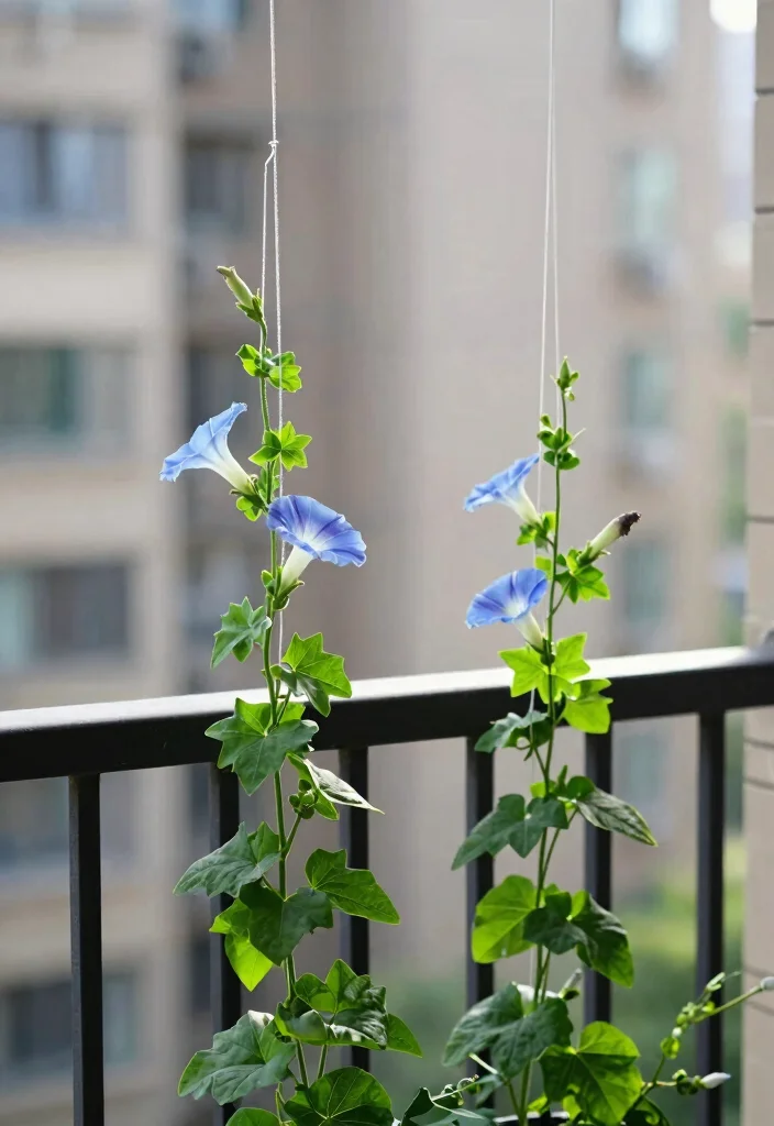 Unlock Your Garden's Potential: 10 Pot Trellis Ideas for Small Space Vertical Gardening - 9. Simple String Trellis 1