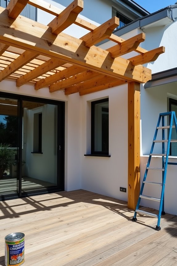 annual pergola maintenance checklist and drainage
