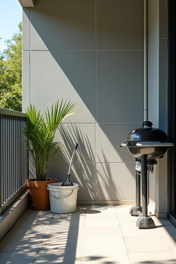 bucket and mop balcony cleaning plan