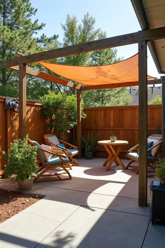 budget friendly to premium patio coverings shade sails wood vinyl aluminum