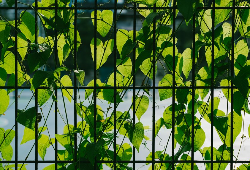 can a trellis exceed fence height