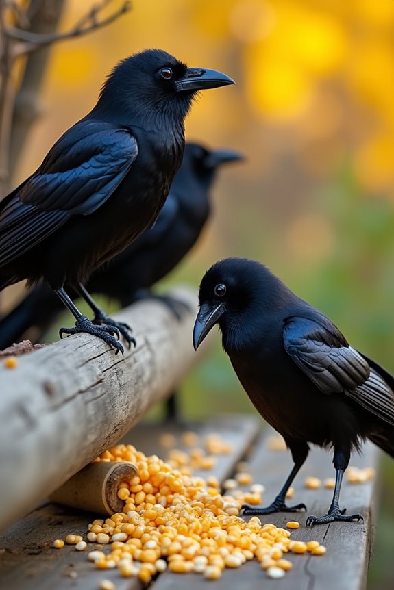 crows dominate cracked corn supply