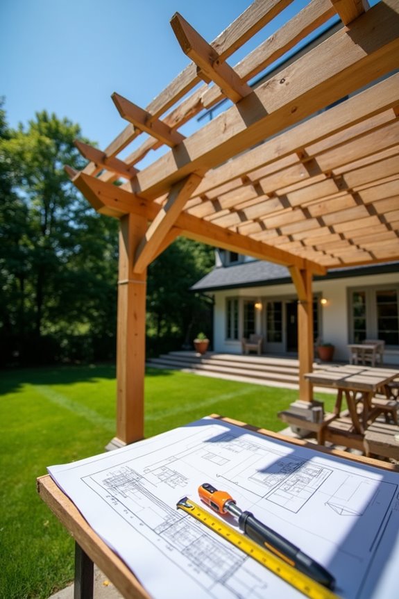 custom pergola heights planning
