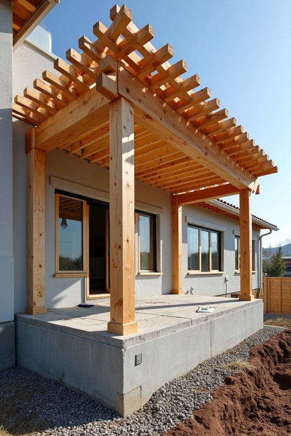 deep footings frost protected secure anchoring