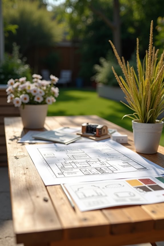 design driven cohesive outdoor rooms