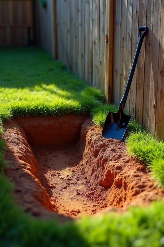 dig grave lower casket carefully