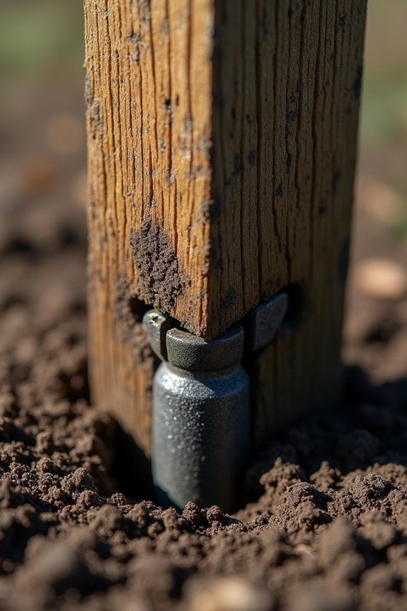 drive spike insert post secure