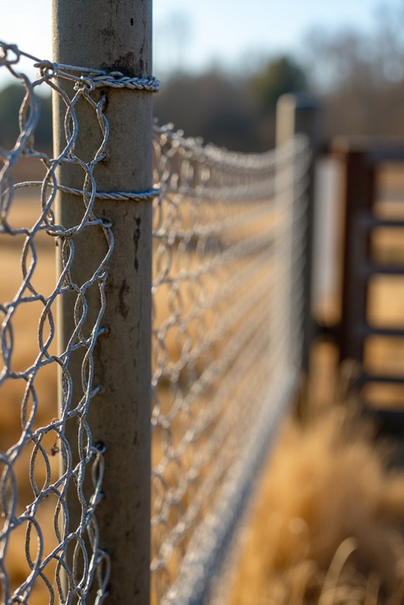 fixed knot woven wire with electric fence