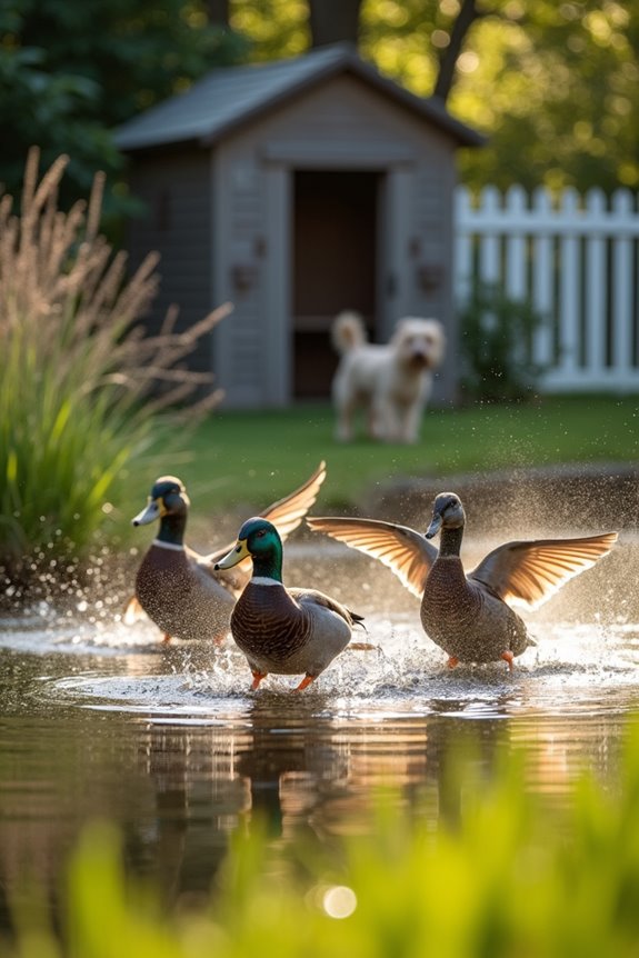 flight capable ducks require wing clipping protection