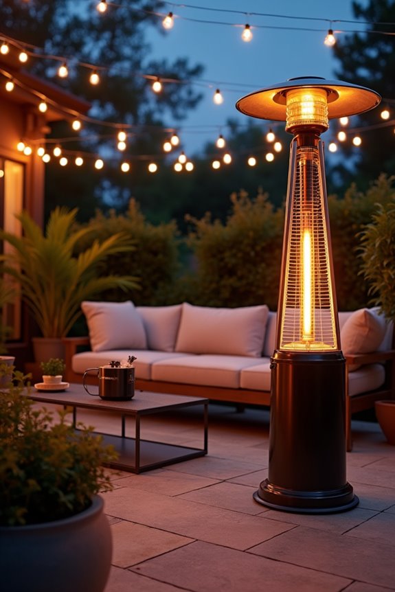 gas vs electric patio heaters coverage and installations