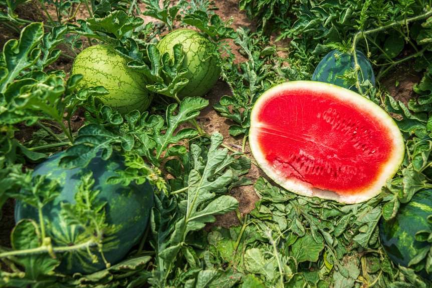 grow watermelons on trellis