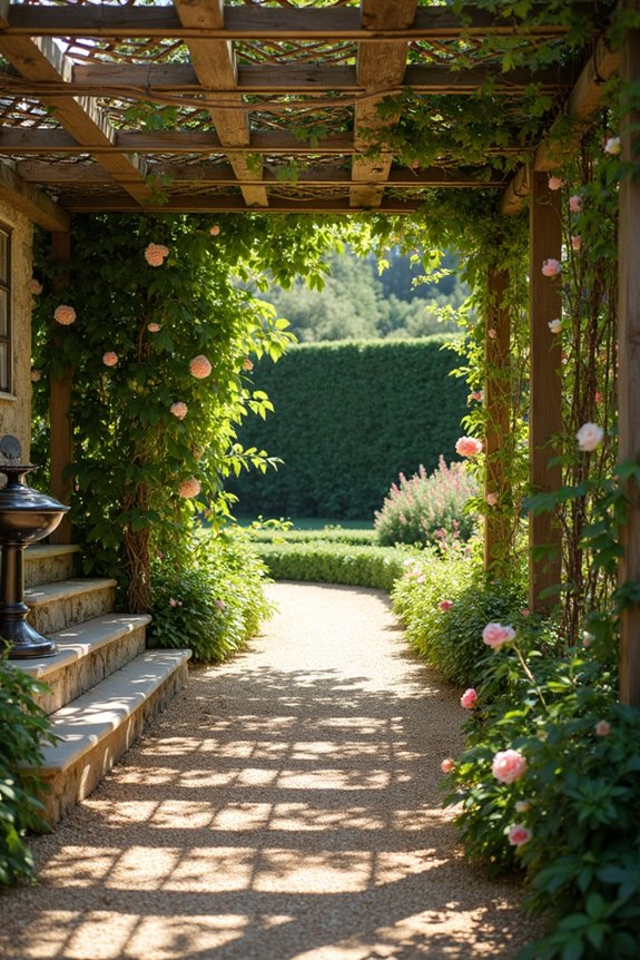 italian pergola adoption in 1670s england