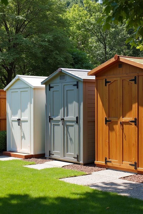metal sheds outlast wood and plastic