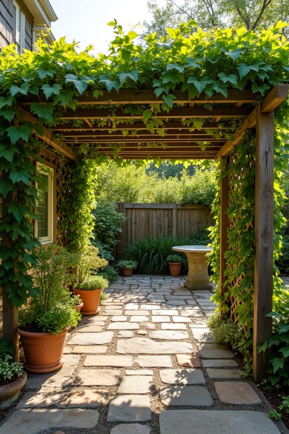 natural vines for living shade growth