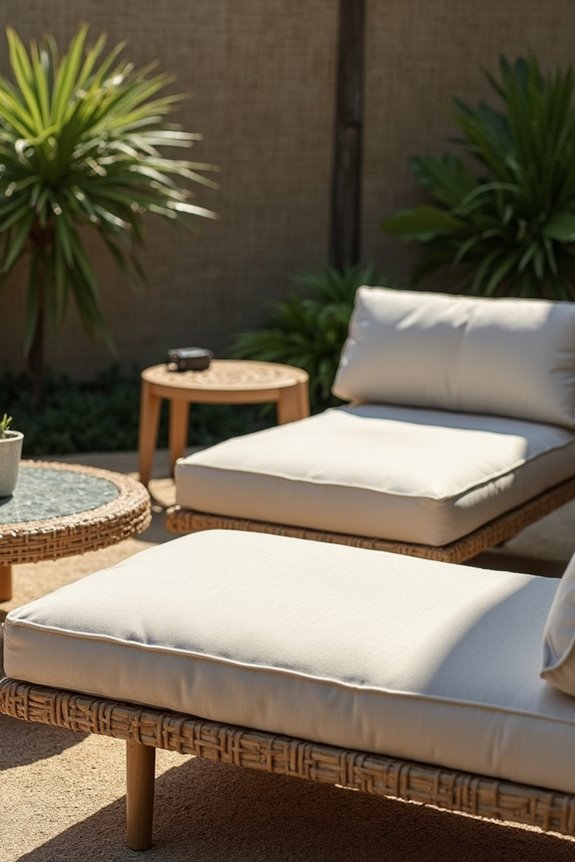 olefin cushions dry quickly outdoors