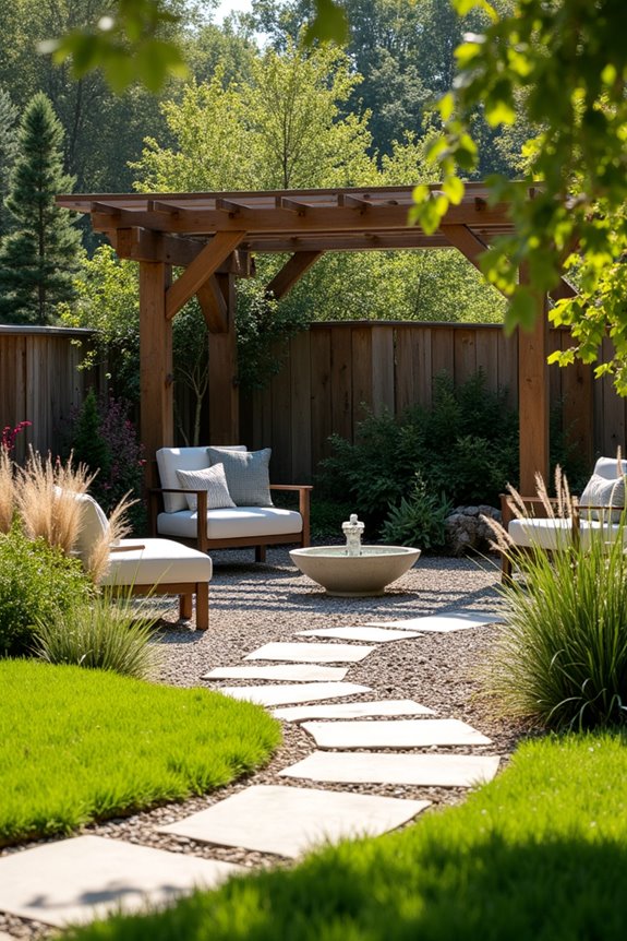 pathways weave connected outdoor rooms