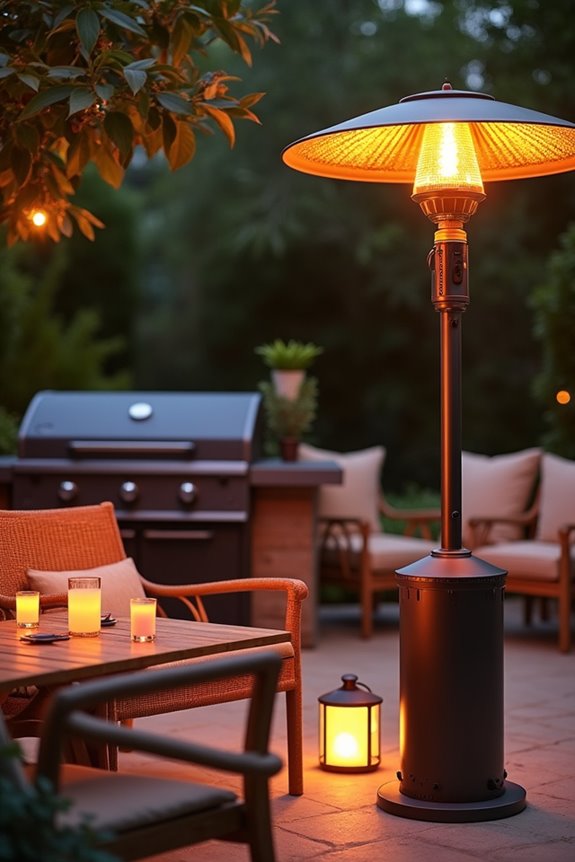 patio heater hourly electricity cost