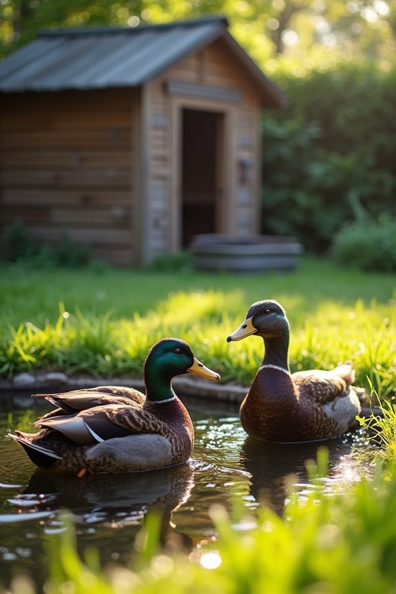 reliable shelter and food stop ducks wandering