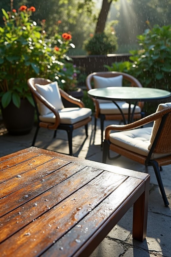 rust resistant moisture friendly patio furniture