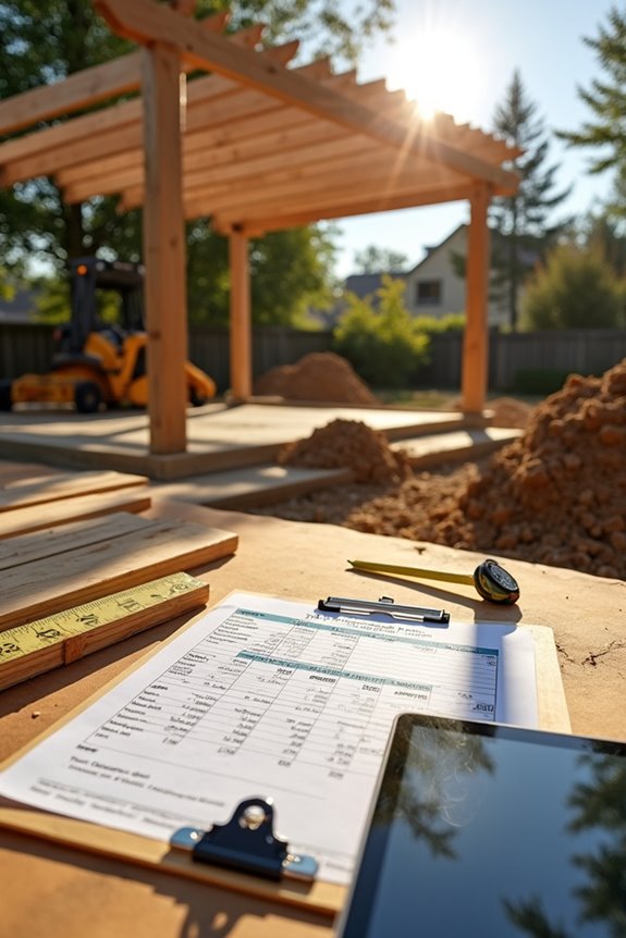 site prep permits and labor costs