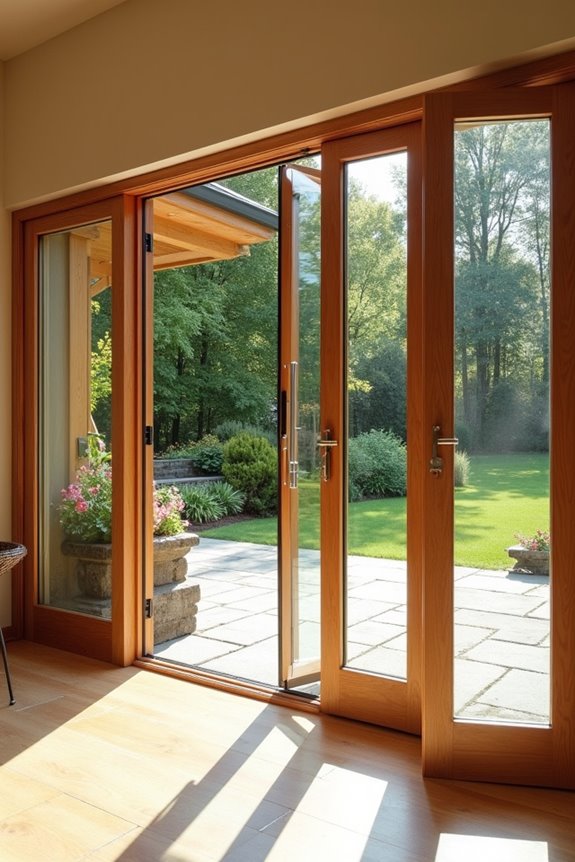 sliding french bi fold durable energy efficient doors