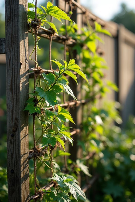 spacing for vertical trellises matters