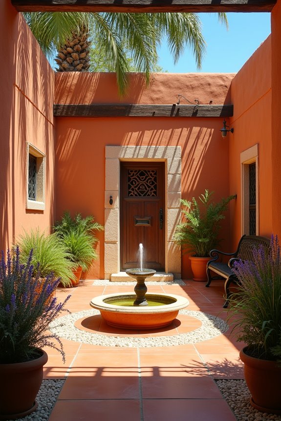 spanish patio evolved into american courtyard expansion