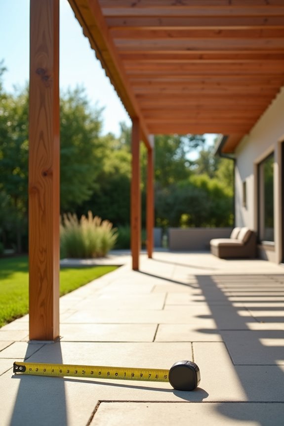 standard pergola height measurements and guidance