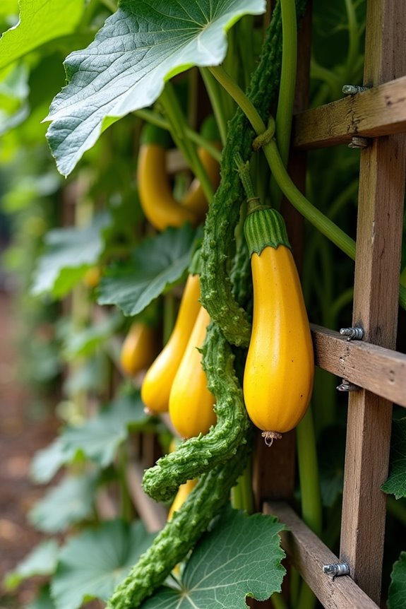 sturdy trellis supports heavy vines