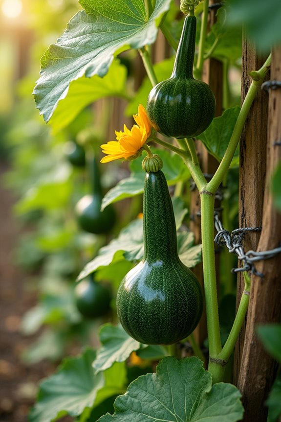 vining squash for trellises