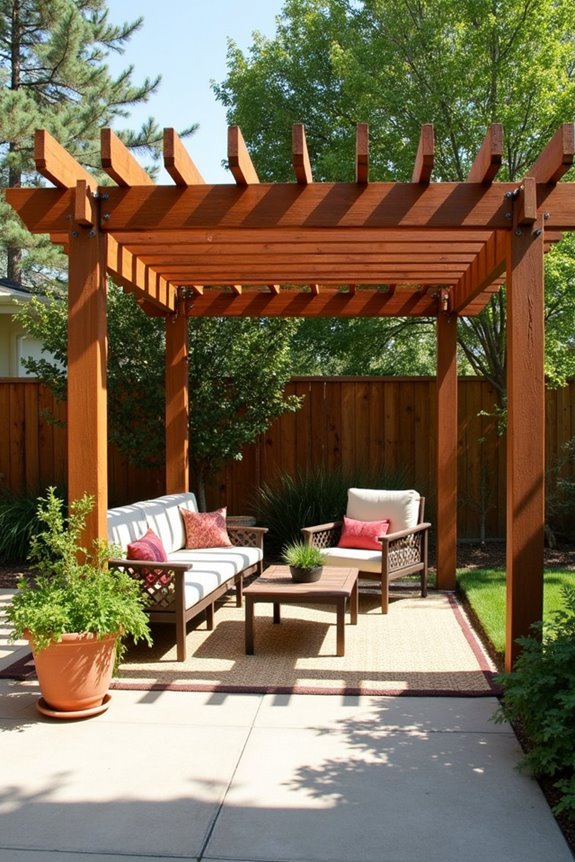 wood pergolas budget shade durable option